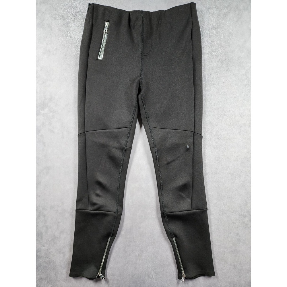 RtA Moto Ankle Zip Skinny Leggings Urban Streetwear Womens Medium Black